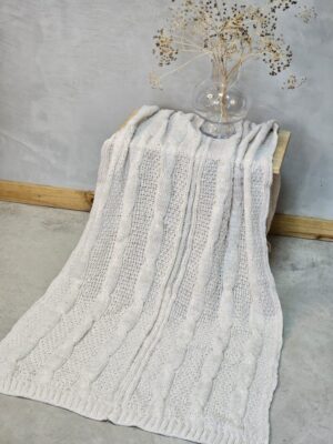 Manta tejida Nude 2 1,80 x 0,90 aprox