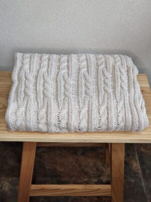 Manta Tejida Visón 1,80×0,90 Aprox.