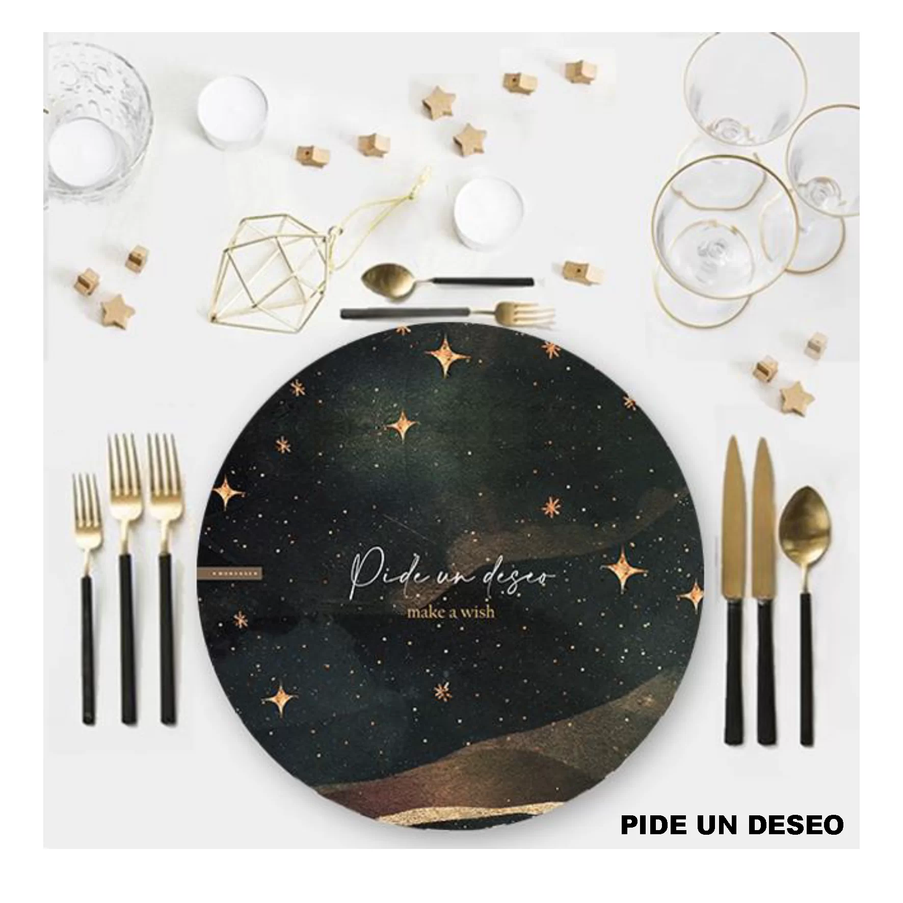 Plato de sitio Laminado Pide un deseo