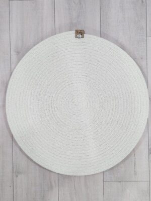 Plato de sitio en Cordón de Algodón CRUDO x 33 cm