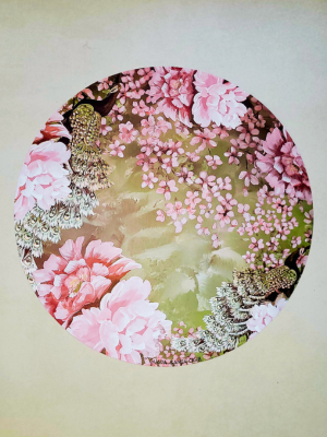 Plato de sitio "Flores Rosadas"