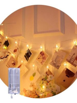 Guirnalda Led 28 Broches para fotos A Pilas