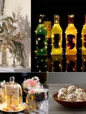 Luz Alambre con Pilas reloj y mecanismo 2 mts.