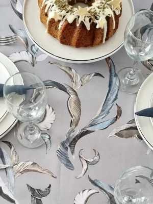 Mantel de gabardina «Botánico Gris»