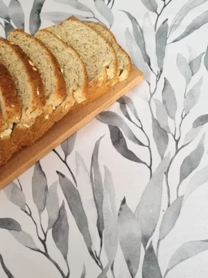 Mantel de gabardina «Hojas Grises»