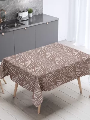 Mantel de gabardina «Hojas Chocolate»