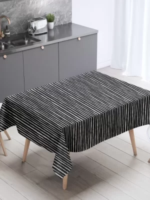 Mantel de gabardina «Líneas Negras»