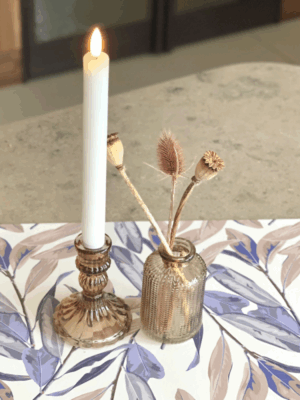 Candelabro de vidrio Champagne
