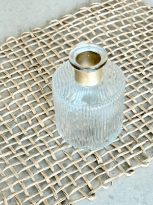 Florero difusor lineas transparente