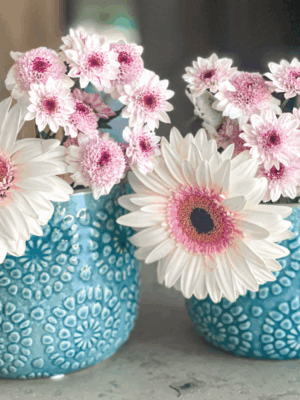 Florero flores Azul 12 cm