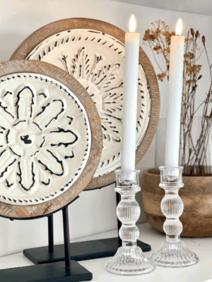 Vela Led de Cera Blanca Set x 2