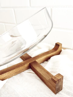 Ensaladera /Fuente Chao 22cm Vidrio Acacia - Imagen 4