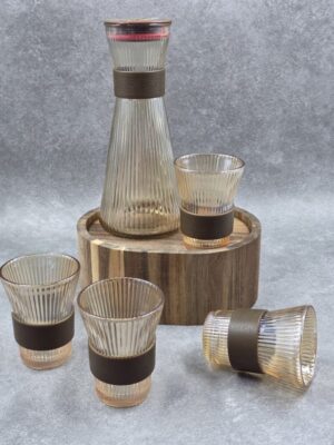 Set x 5 Jarra 1l mas 4 vasos 240ml Ambar