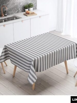 Mantel de gabardina «Rayas grises»