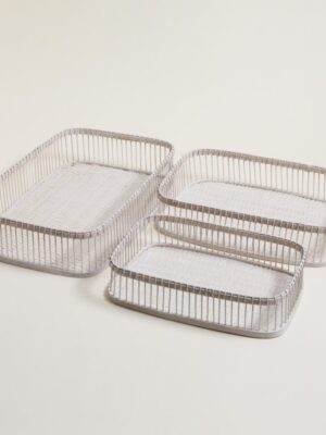 Bandeja Hanoi Blanco 35X22X8 CM