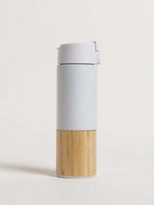 Botella Acero Termica Berlin White 400 ML