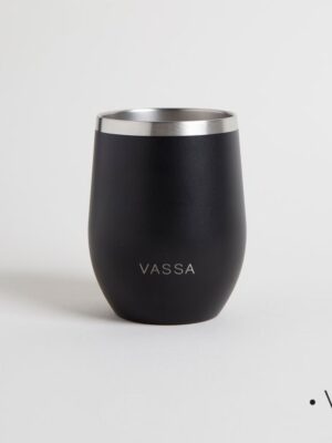 Mate de Acero Inoxidable Negro 350ML *VASSA