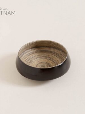 Bowl de Bamboo Tuan Black 17X6 CM