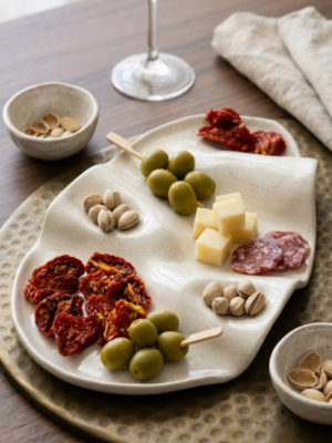 Bandeja para picada de ceramica