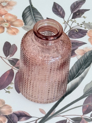 Florero/difusor vidrio tipo botella Wine